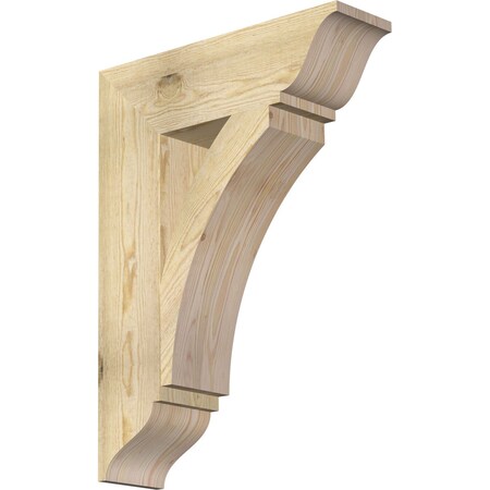 Ekena Millwork Thorton Traditional Rough Sawn Bracket, Douglas Fir, 6"W x 22"D x 30"H BKT06X22X30THR01RDF